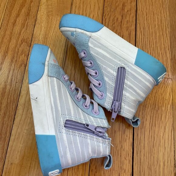 Ground up Bluey Blue and Purple High-Top Sneakers with Playful Design size 7 - Picture 4 of 10